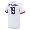 Maillot de Supporter Paris Saint-Germain Lee Kang In 19 Extérieur 2024-25 Pour Homme